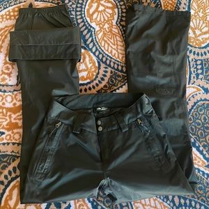 The North Face women black Sally ski pants DryVent XS
